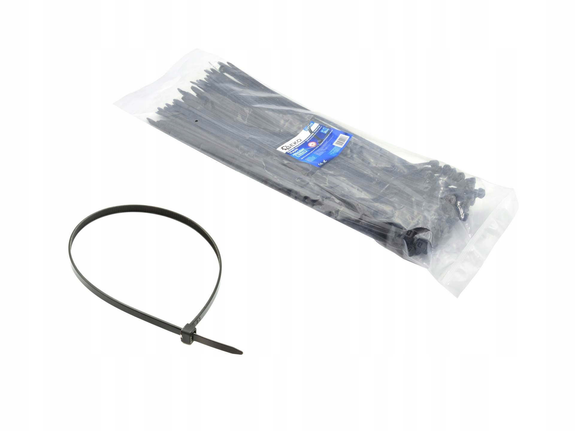 

Opaski zaciskowe nylonowe czarne 120x4.8mm Uv 100s