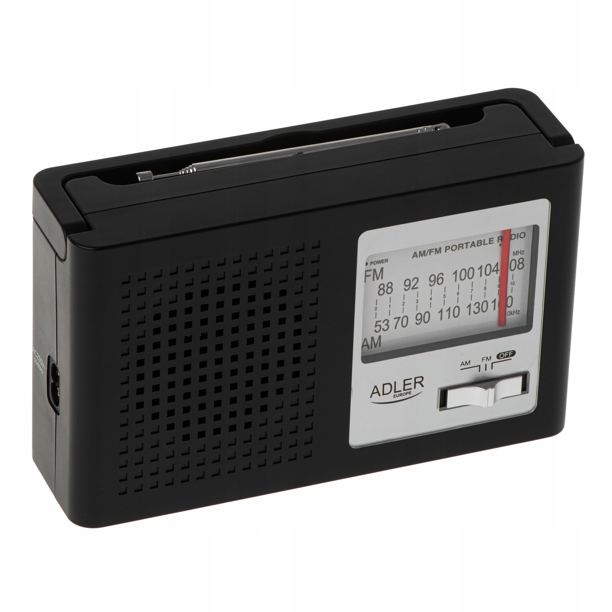 Radio AM/FM Adler AD 1909 z Anteną Teleskopową - Duża Skala