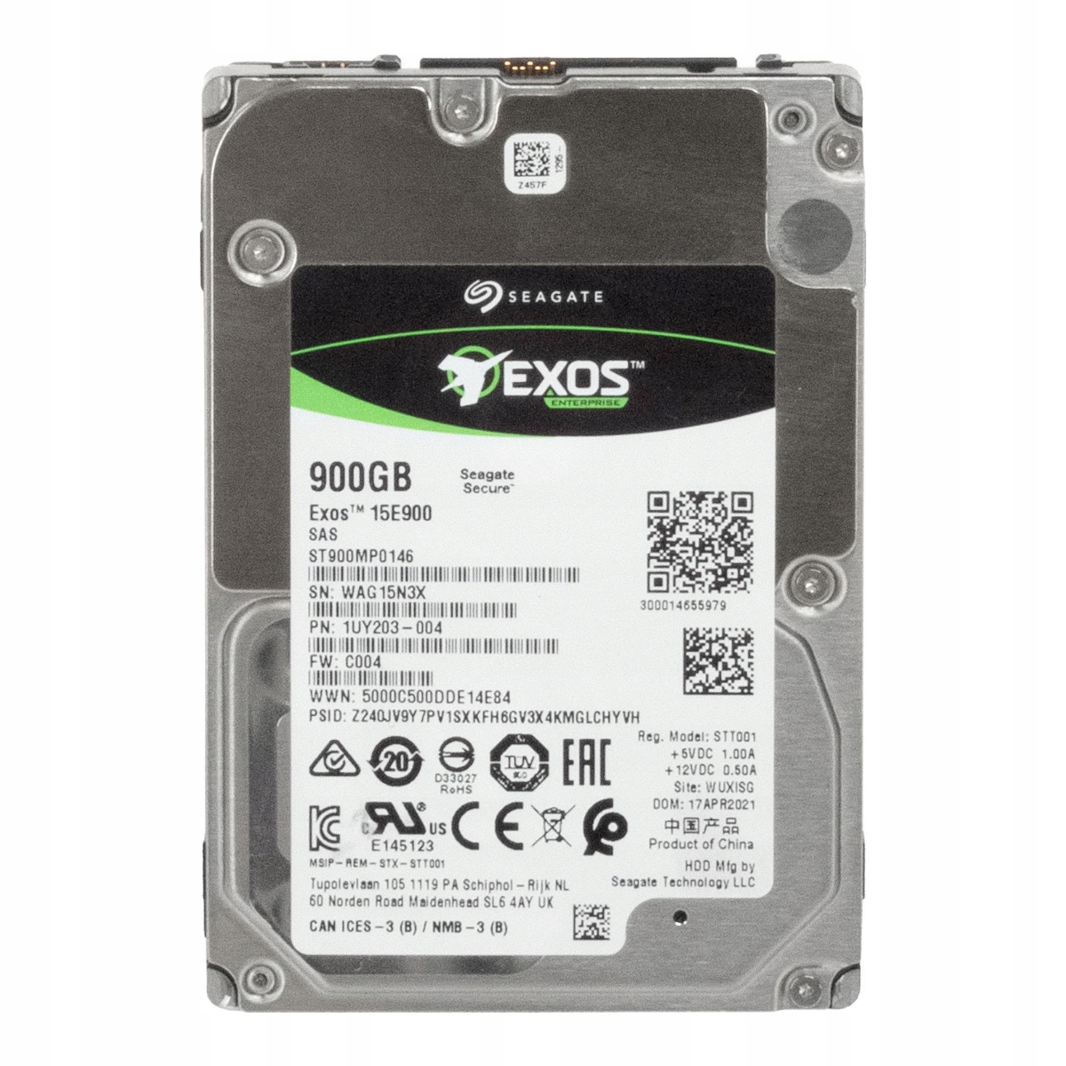 Seagate Exos 15E900 900GB 15K 256MB SAS-3 2,5'' ST900MP0146