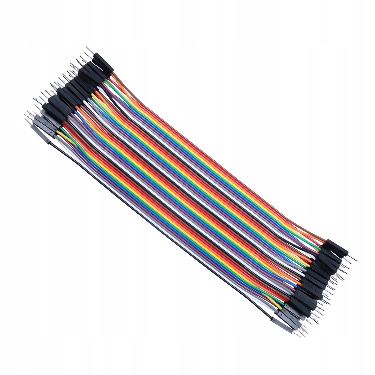 

Przewody Zworki Męsko Męskie 20CM 40SZT Arduino