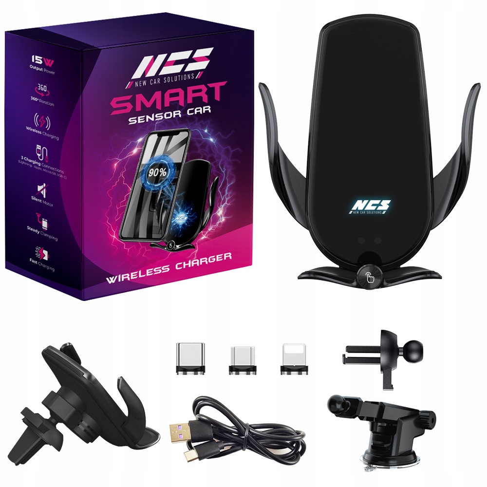 Automatický Držák Indukční Nabíječka Baterie Na Sklo Kokpit Mřížka