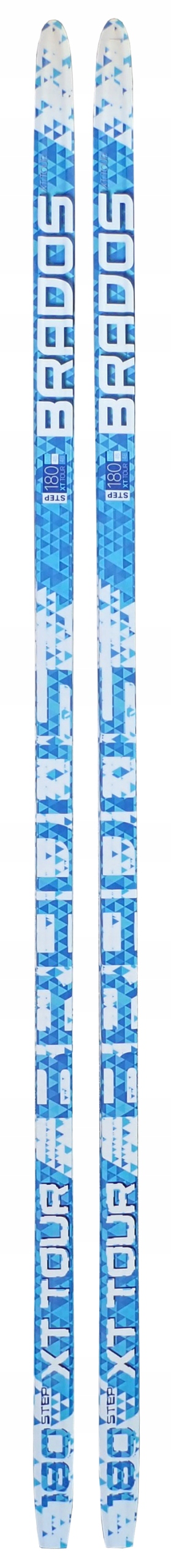Běžecké lyže se šupinami Brados 200 cm modrobílé
