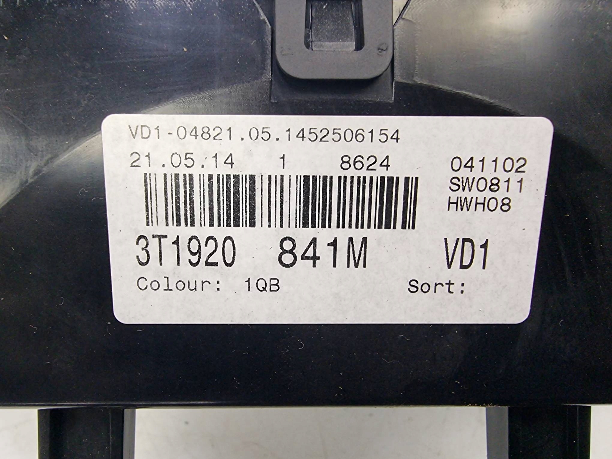 dials clock 3T1920841M SKODA SUPERB II