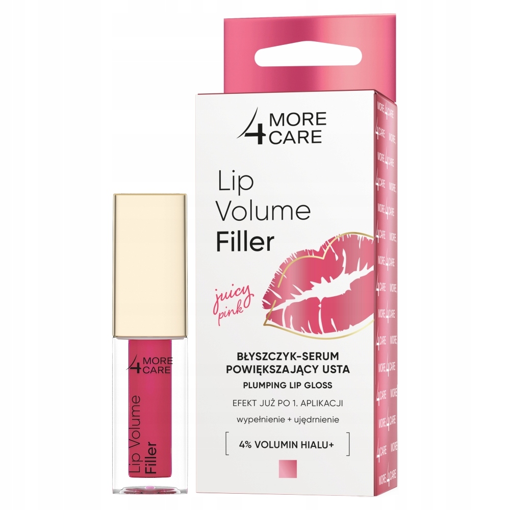 More4Care Lip Volume Filler błyszczyk-serum powiększający usta Juicy Pink