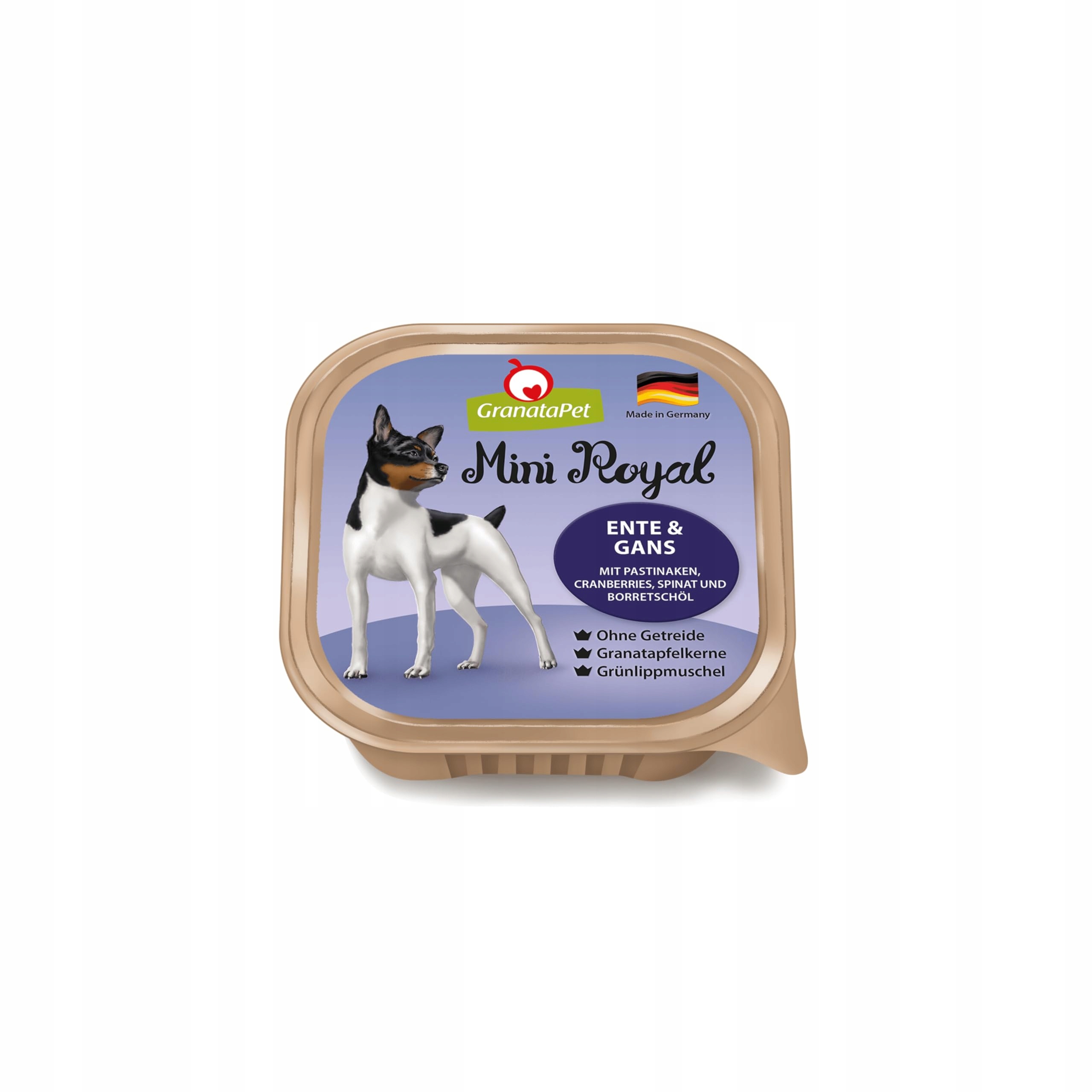 Granatapet Mini Royal Krmivo pro psy, kachna/husa, 11 x 150 g