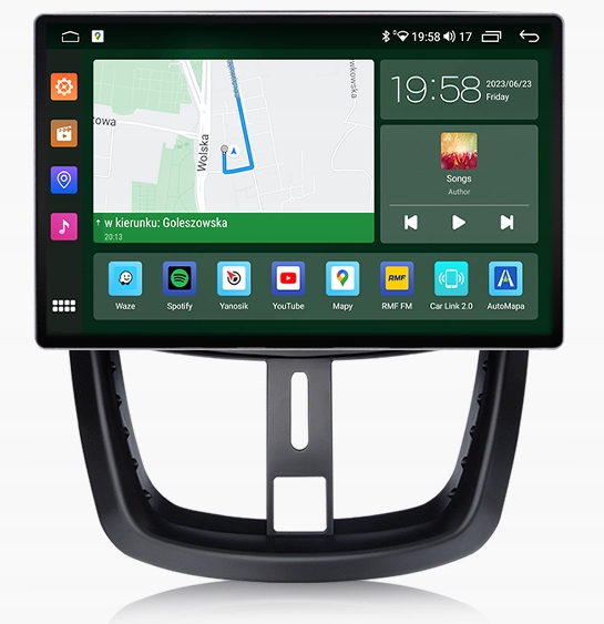 Peugeot 207 Rádio Navigace Android Qled Carplay