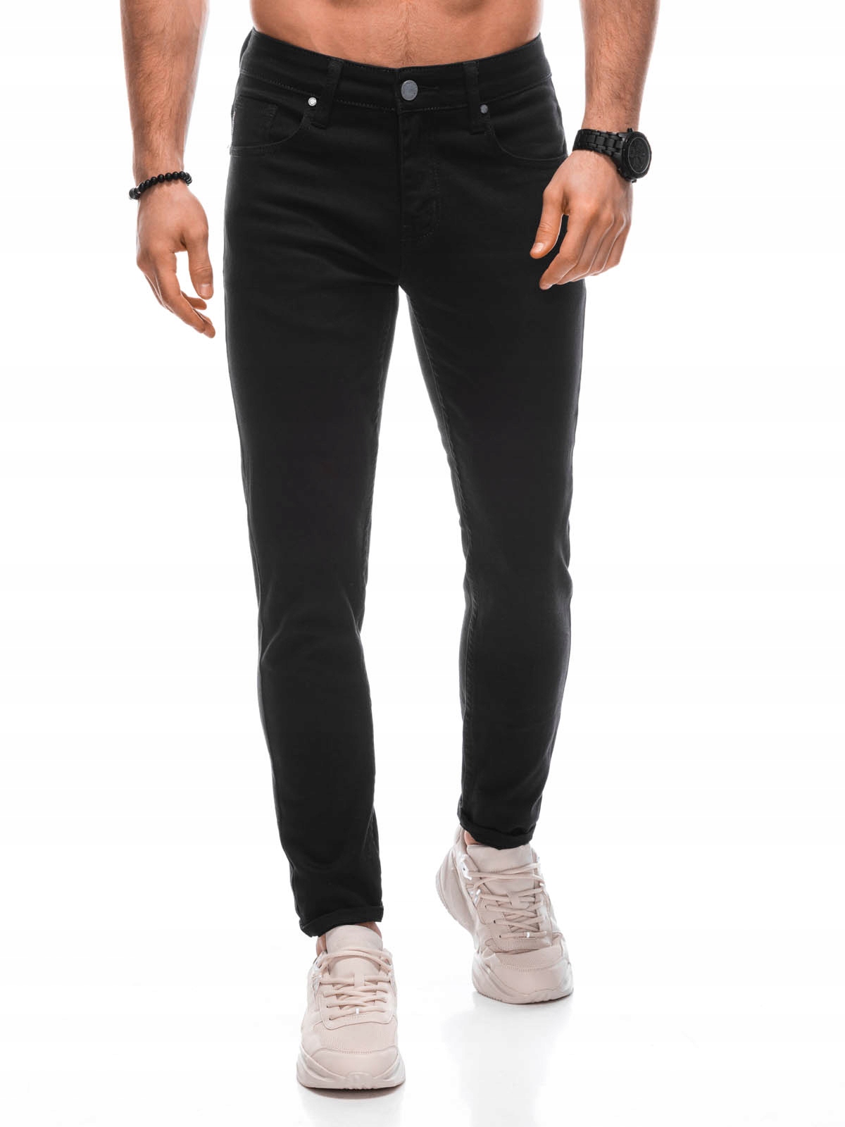 Pánske džínsové nohavice 1442P čierne 29