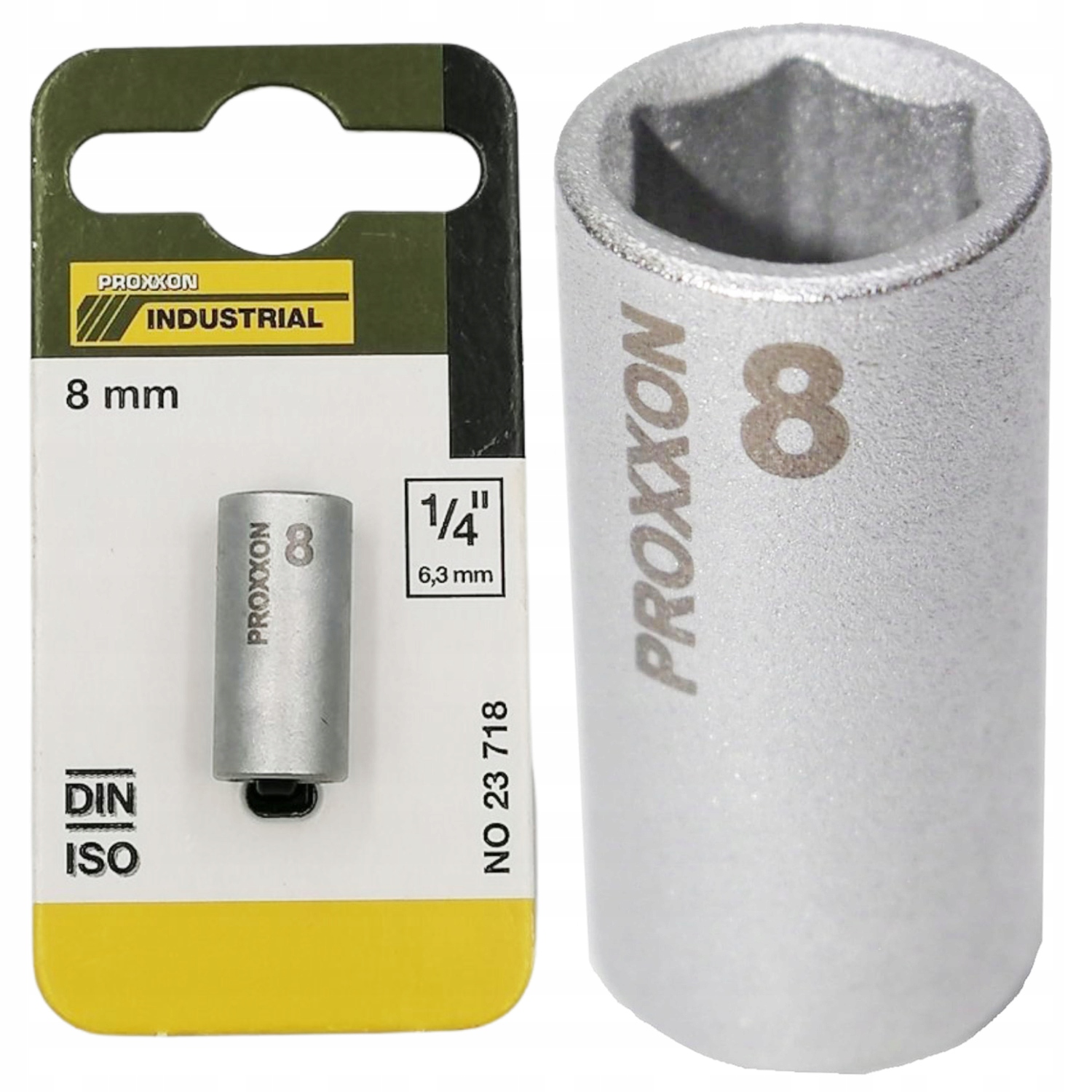 Proxxon Nasadka krótka 1/4 cala 8 mm 23718