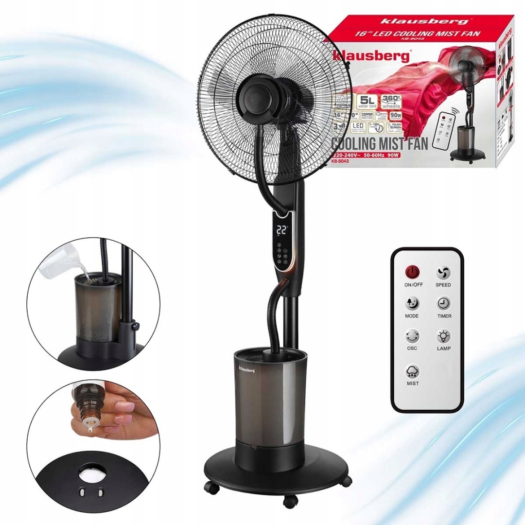 Ventilátor Ventilátor S Zvlhčovačom Klausberg KB-9043