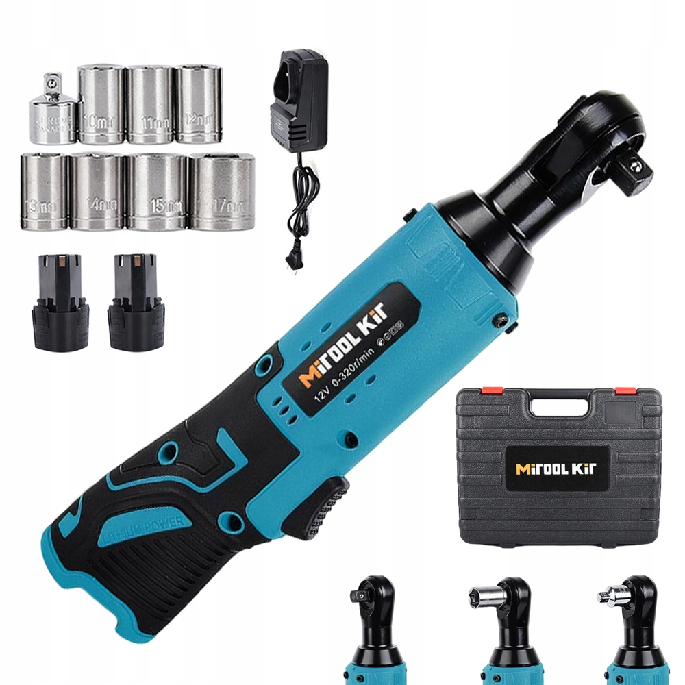 Akumulátorový Momentový Klíč 12V 45NM 3/8 320RPM Led 90 Stupňů