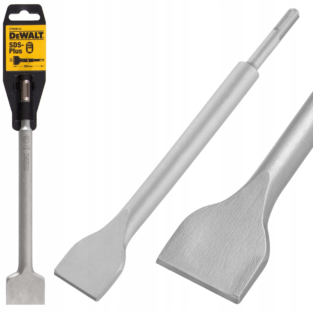 

Dłuto płaskie szerokie Sds+ 70x250mm DeWALT DT6999