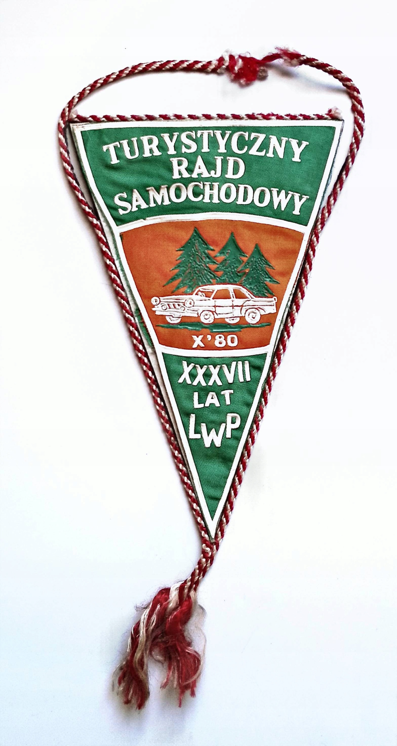 Proporczyk PRL: Automobilklub Podlaski Turystyczny Rajd Samochodowy '80