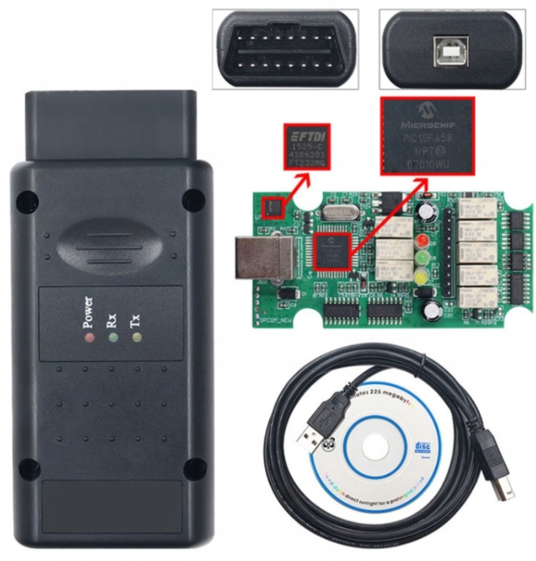 Interfejs diagnostyczny do Opel skaner kabel diagnoza OBD2 jak Op-com V1.99