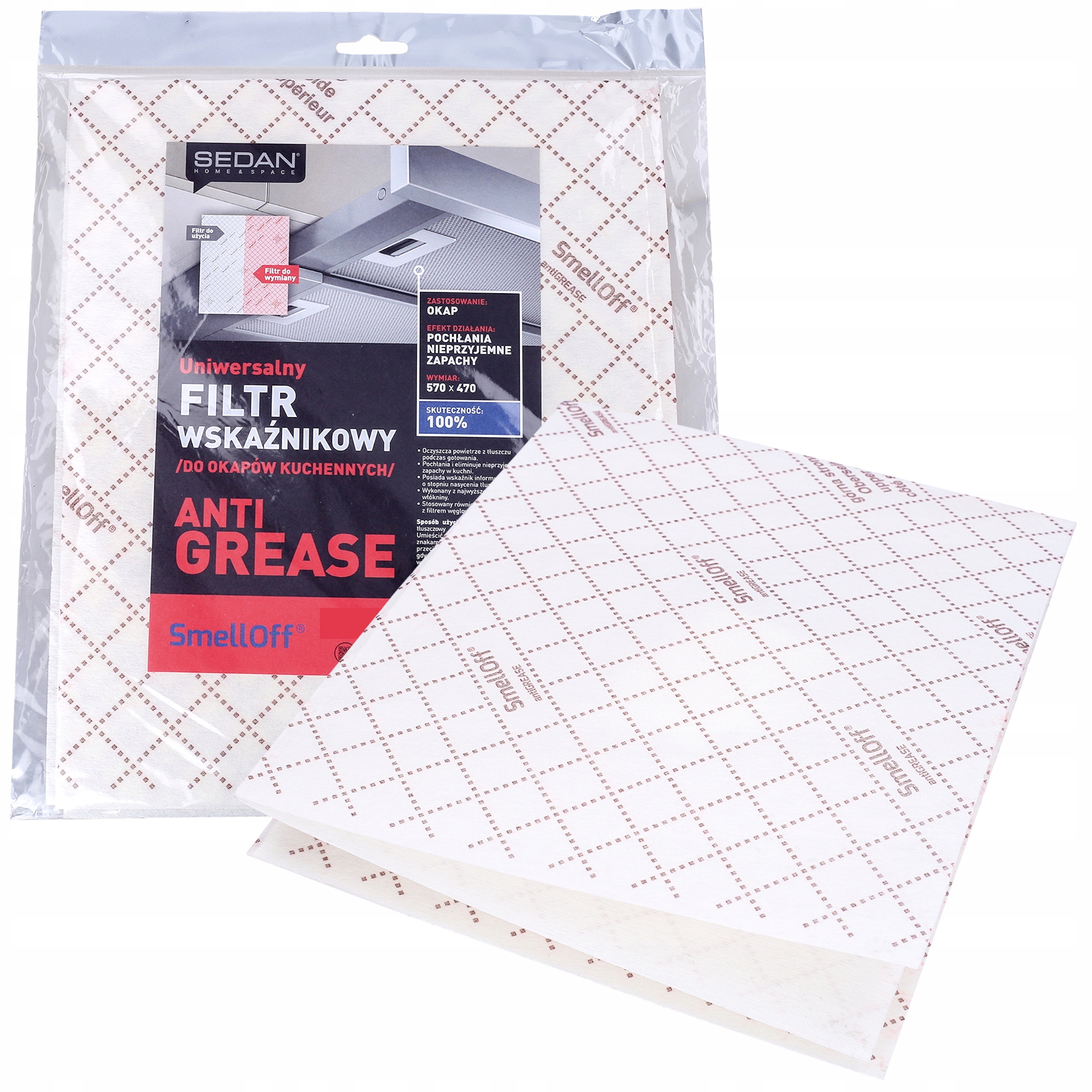 FILTR DO OKAPU ANTYTŁUSZCZOWY SMELLOFF ANTEGREASE