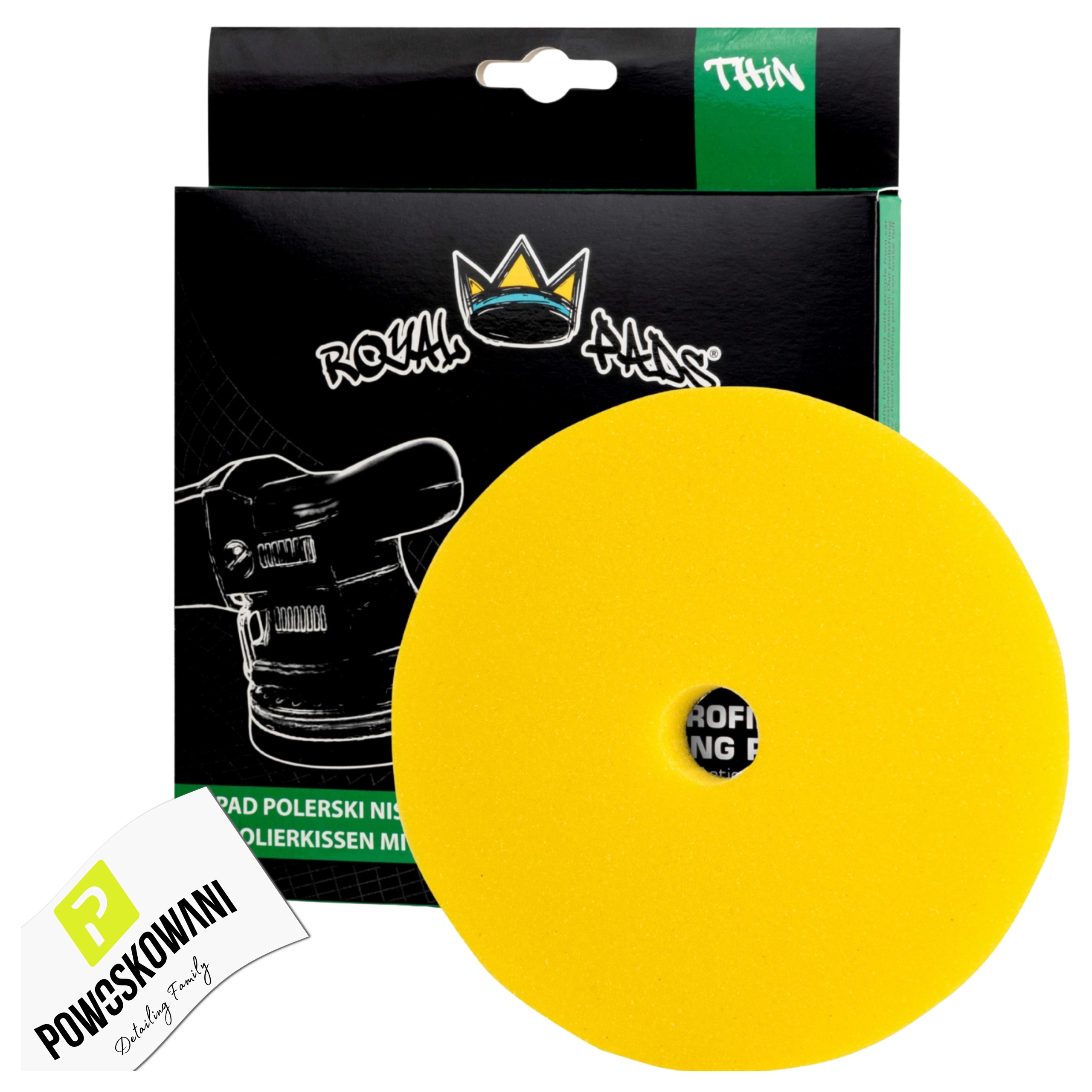 Royal Pads Thin Medium 80 MM Niskoprofilowy Pad Polerski Średni