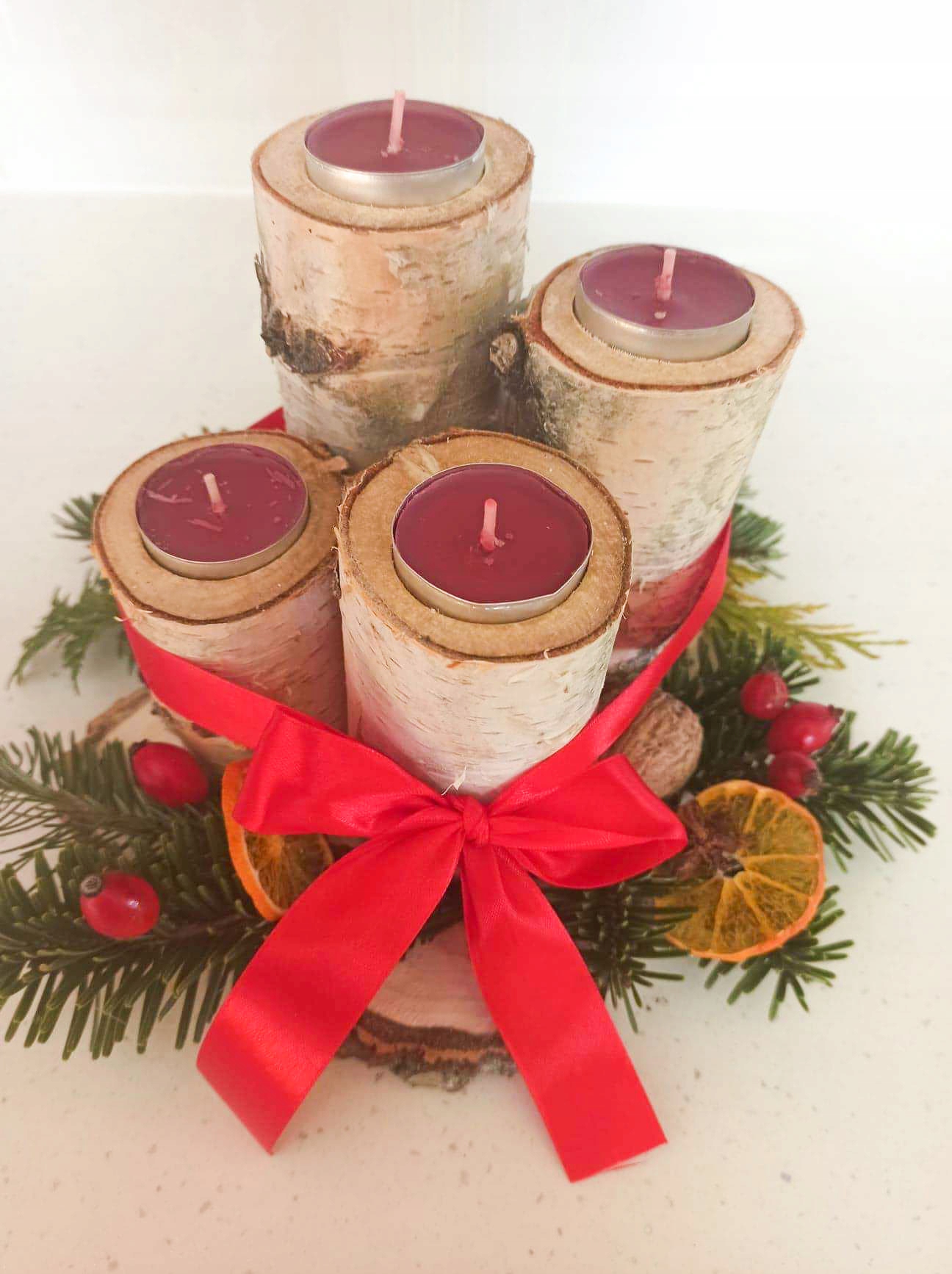 STROIK ŚWIĄTECZNY, ADWENTOWY, DEKORACJA NA STÓŁ