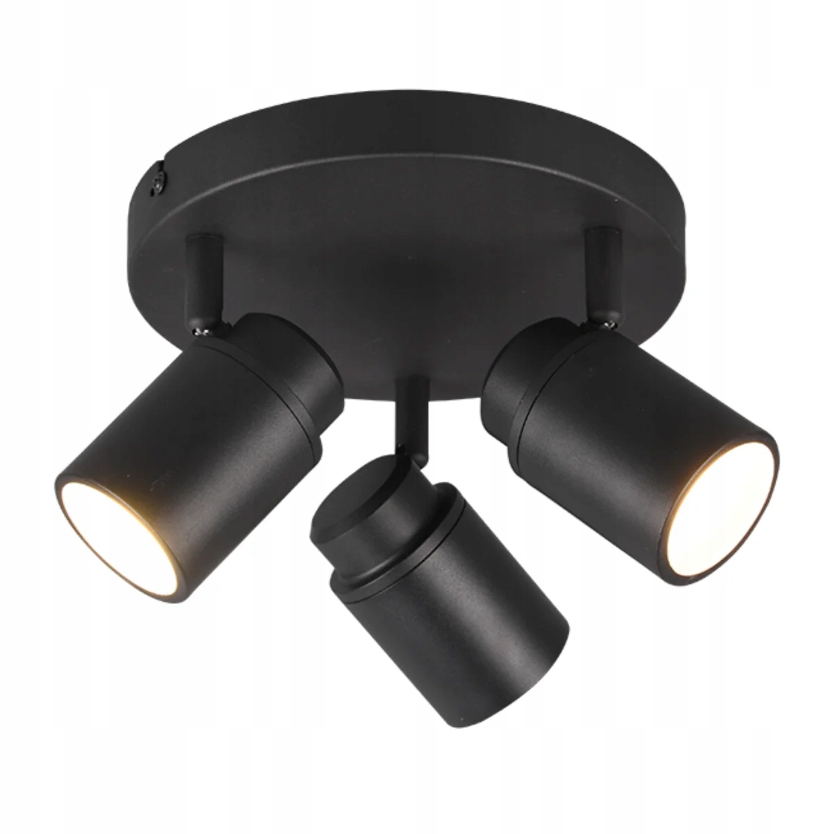 Trio Kúpeľňová stropná lampa Angelo čierna 3xGU10 s stmievaním IP44