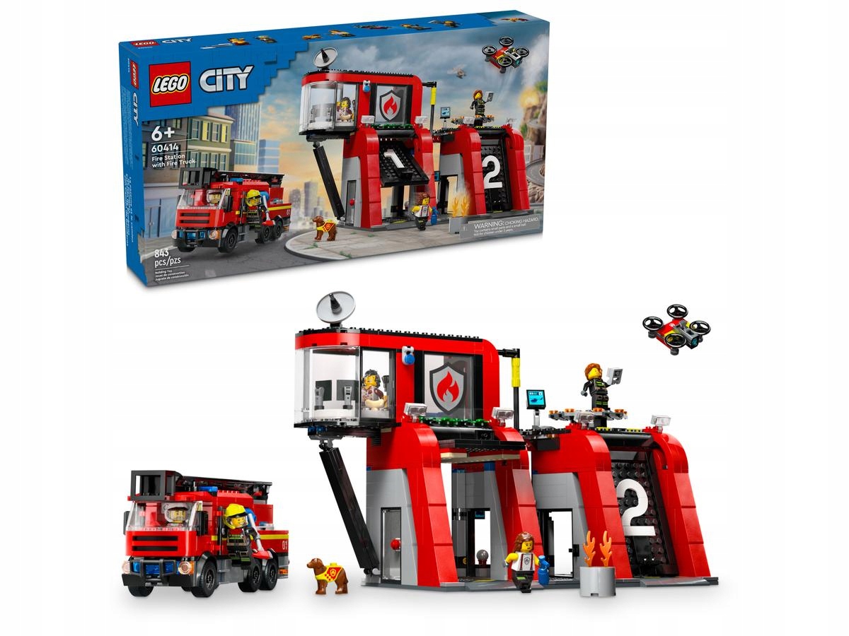 Lego City 60414 Hasičská stanice s hasičským autem