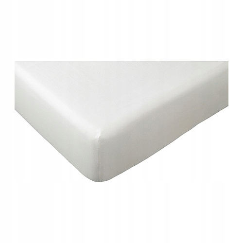 

Ikea Dvala Prześcieradło z gumką biały 180x200