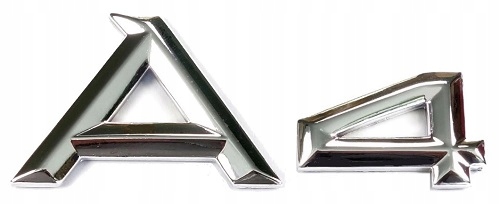 EMBLEMAT AUDI NAPIS TYL ZNACZEK A4