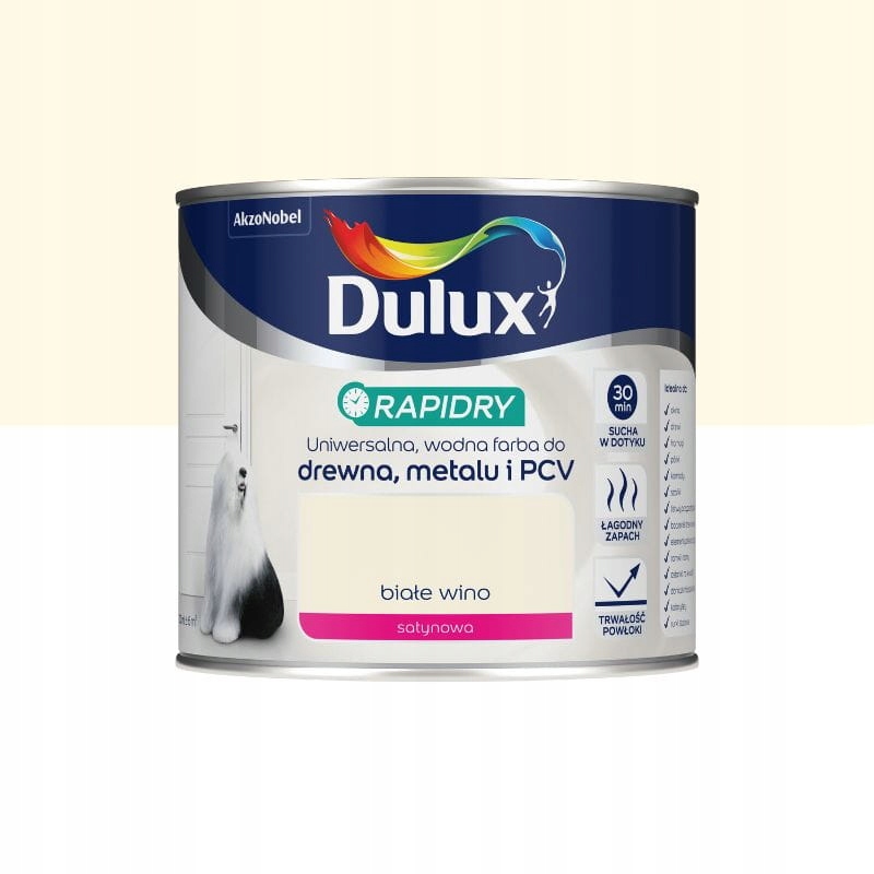 

Dulux Farba Rapidry Satynowy Białe Wino 0,4L