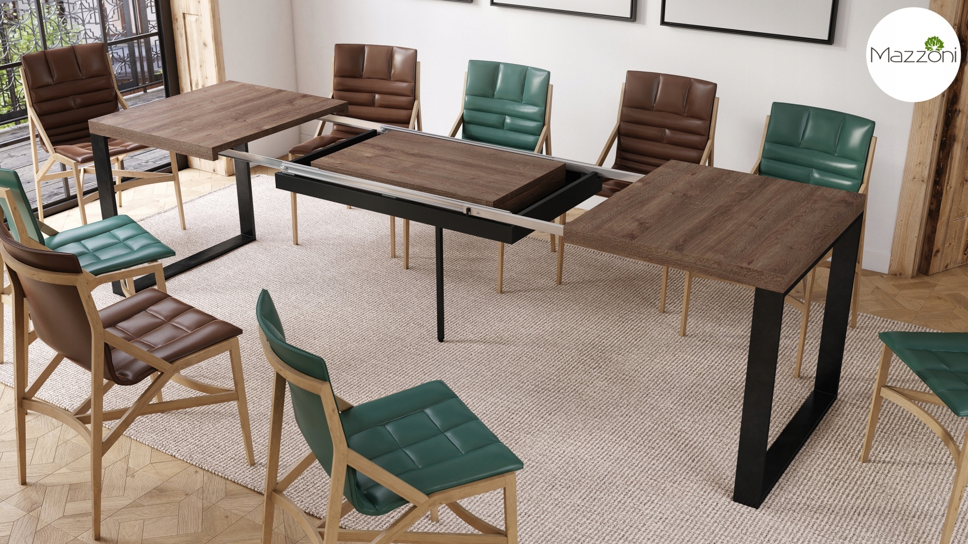 AVARI Dąb Brązowy DUŻY STÓŁ ROZKŁADANY DO 270 cm! EAN (GTIN) 5903631913969