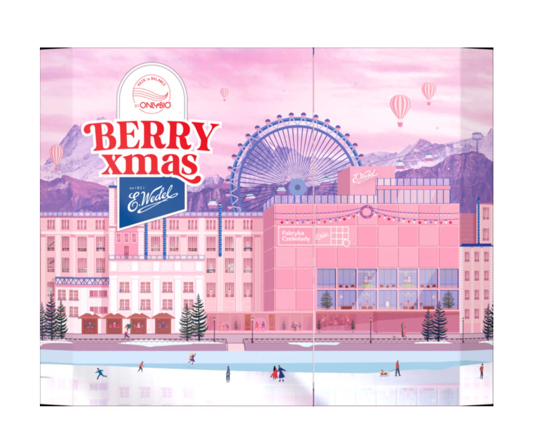 Адвент-календарь OnlyBio Hair in Balance x E.Wedel Berry Xmas 2025, уход за волосами и сладости — фото 3