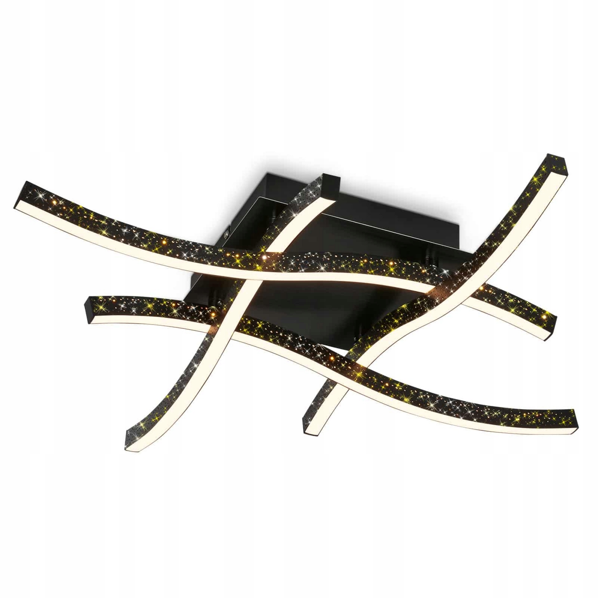 Briloner Led stropné svietidlo glitrové, 24 W, 2800 lm, čierne, 64,5 cm