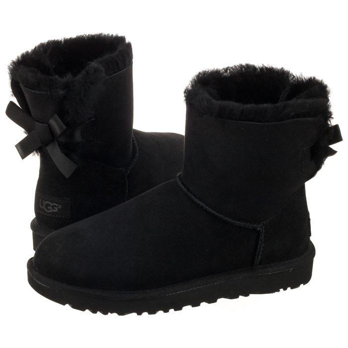 Buty Damskie Zimowe Ugg W Mini Bailey Bow Czarne