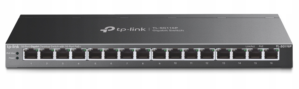 Tp-link Přepínač SG116P 16xGE (16xPoE+)