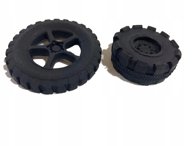 dekoracja cukrowa KOŁO MOTOR koła SREBRNA felga Marka inna