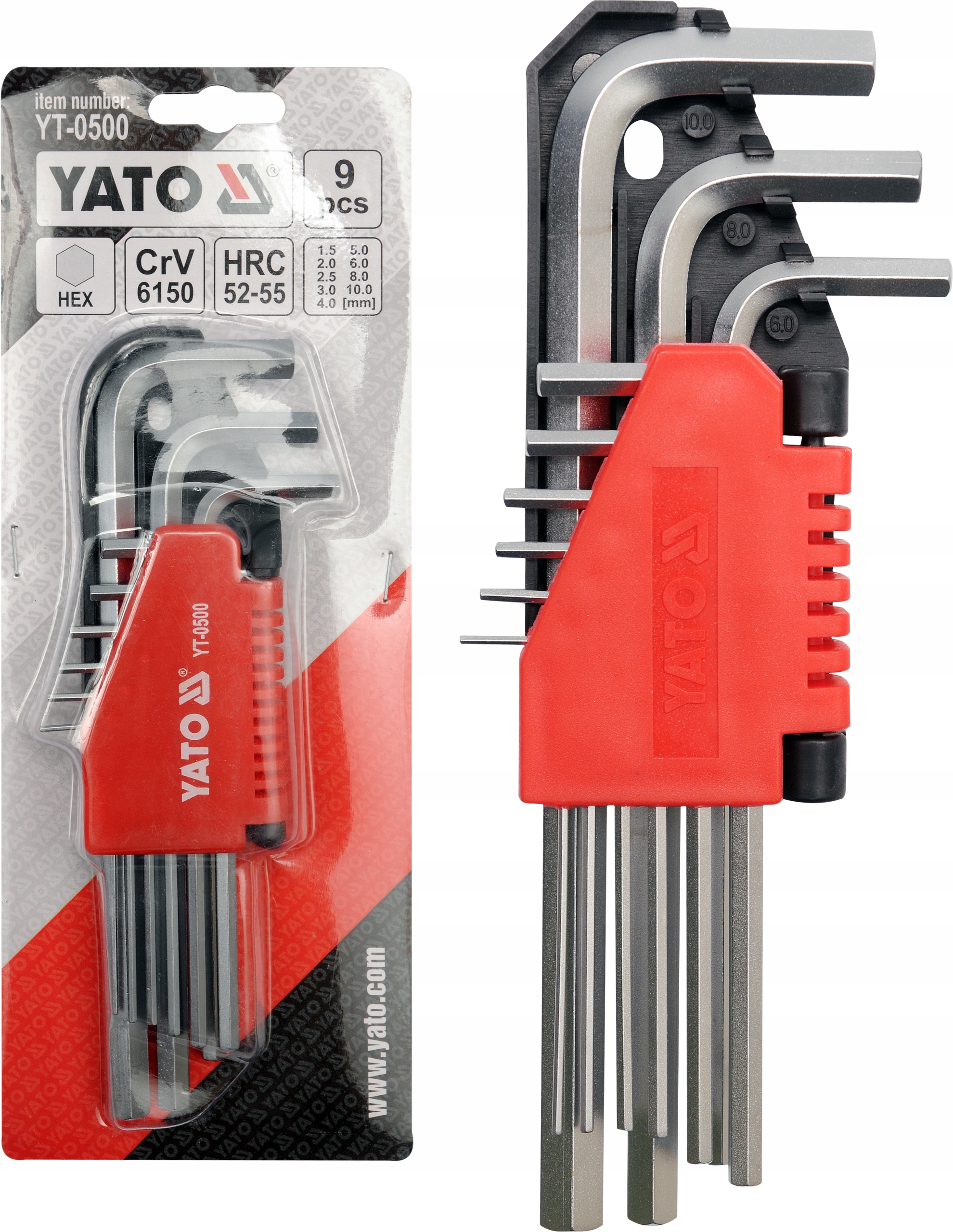 

Yato Klucze Imbusowe Hex 1,5-10MM 9EL Zestaw