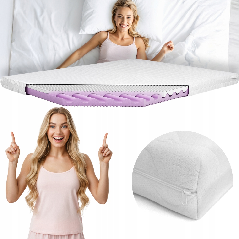 Materac piankowy Baby Top 90x200 cm Dwie Twardości Wysokość 10 cm