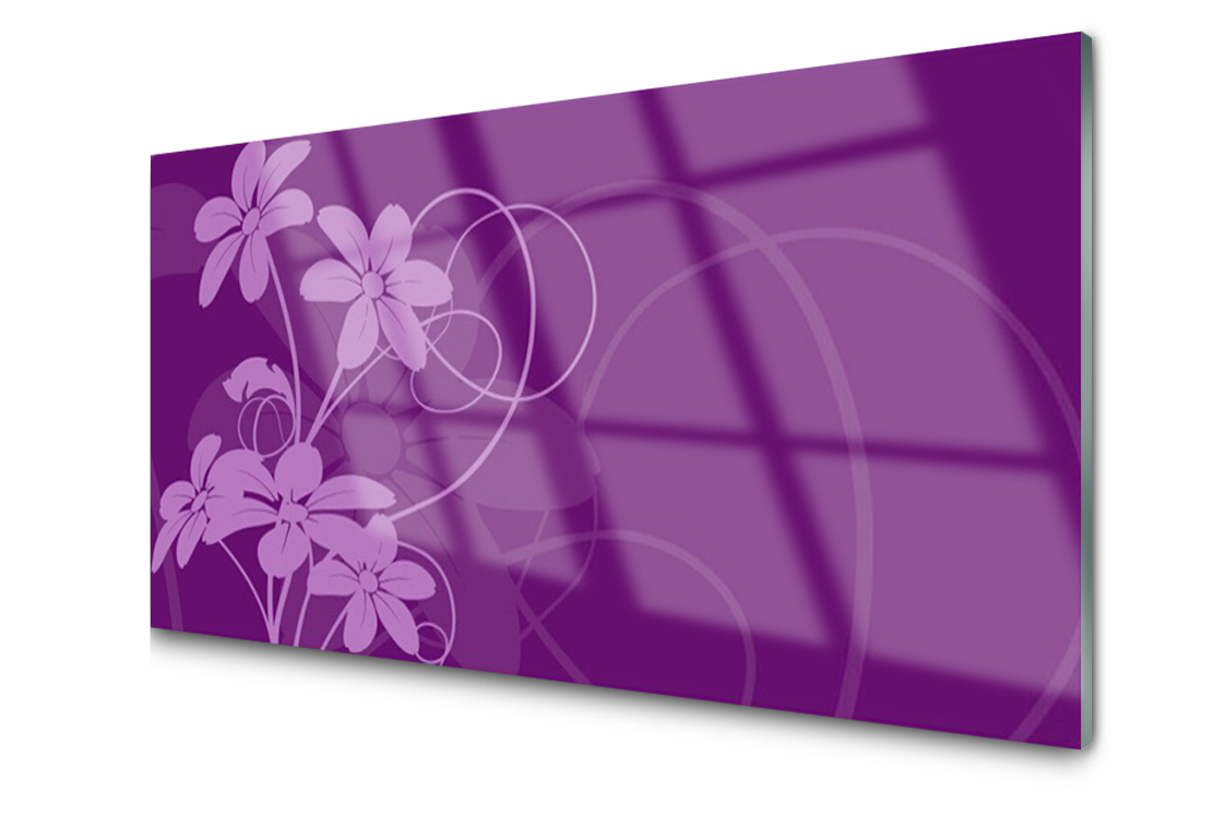 

Panel szklany Płytka Abstrakcja Kwiaty 140x70