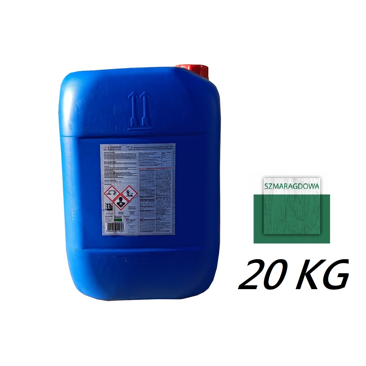 Zelená impregnace Lignum Protector Typ A 1:19 Smaragd 20 kg Certifikát