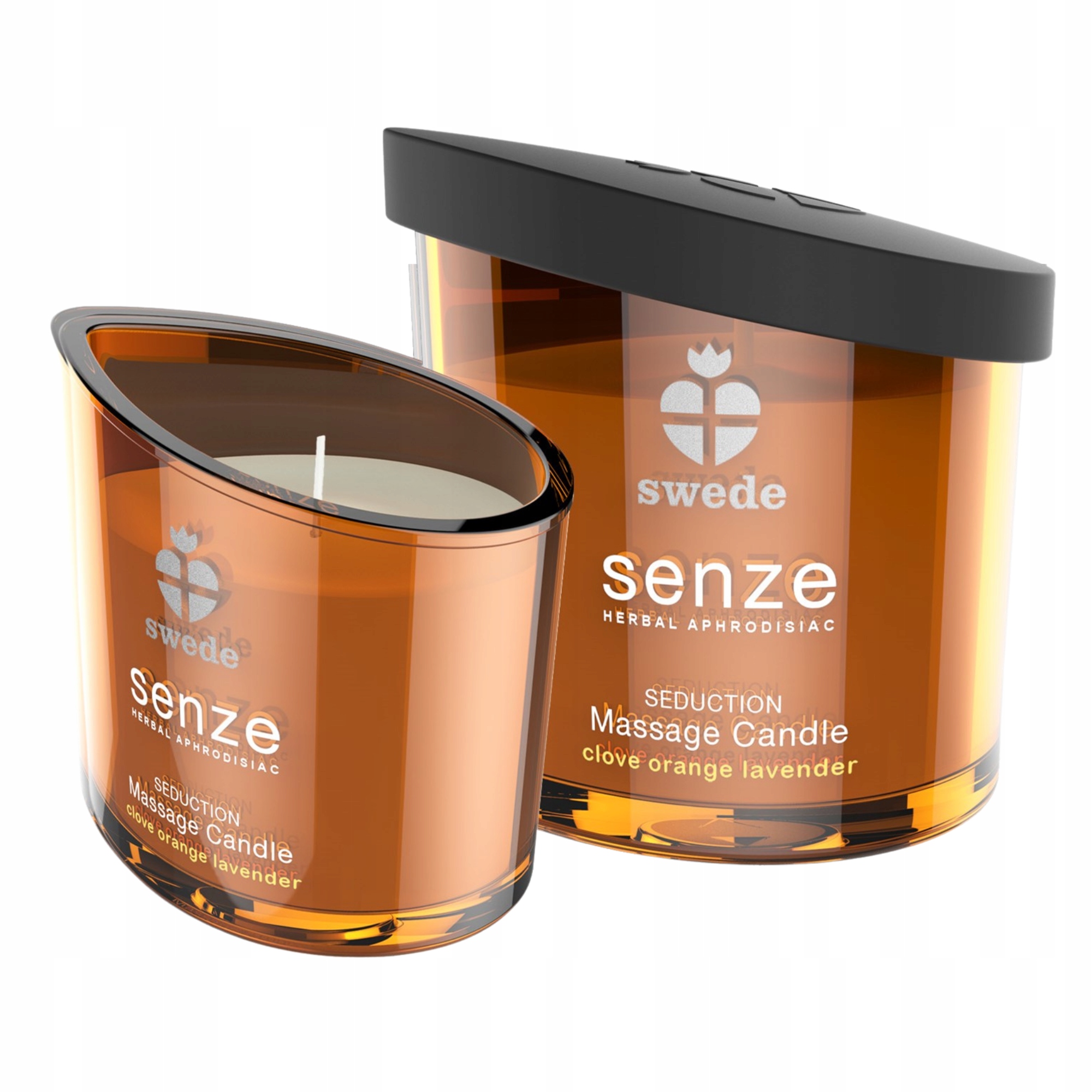 SWEDE Świeca Olejek do Masażu Erotycznego Afrodyzjak Zapach Pomarańcza 50ml Marka Swede
