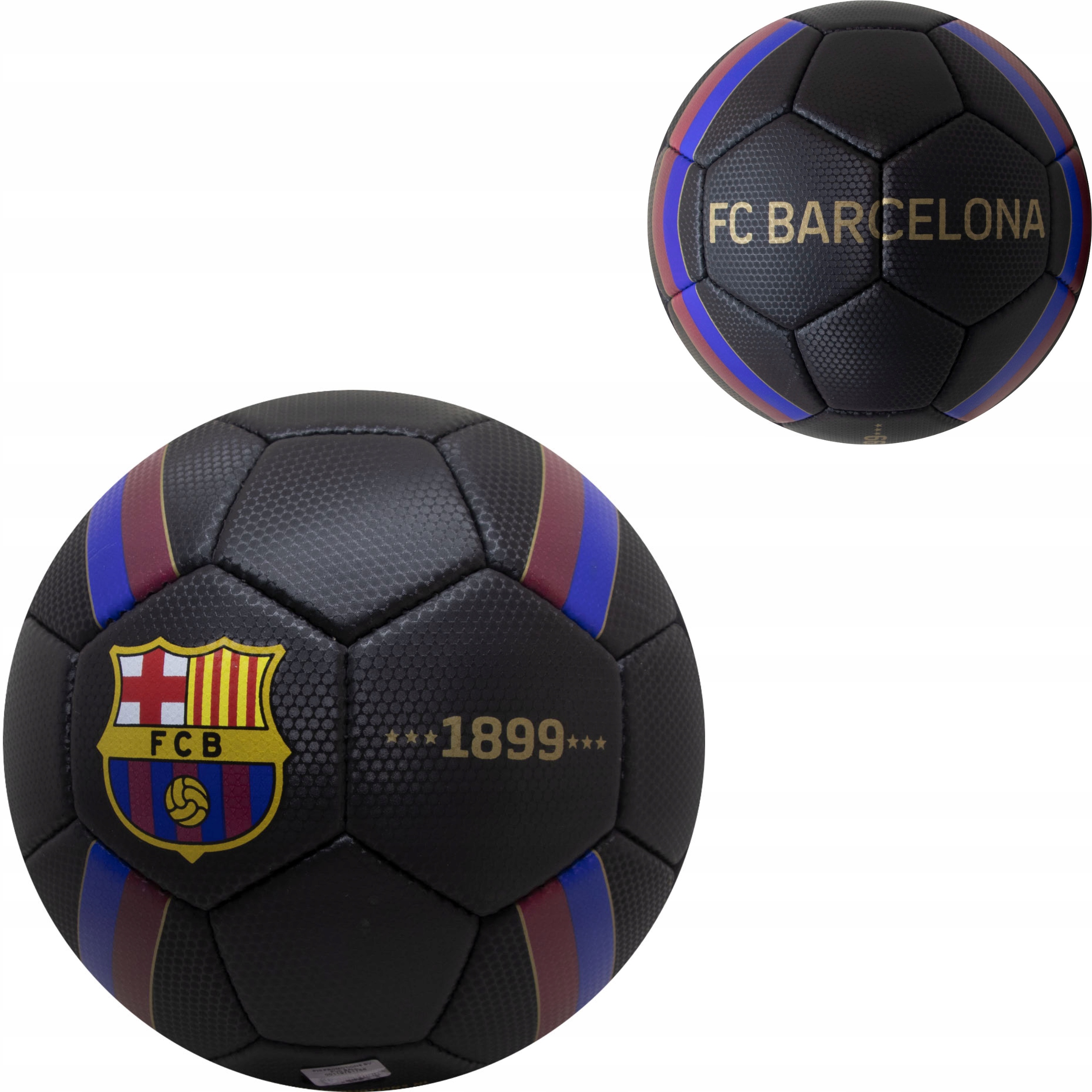 Piłka Fc Barcelona Black 1899 Rozmiar 5 Butylowa Dętka Tworzywo Sztuczne