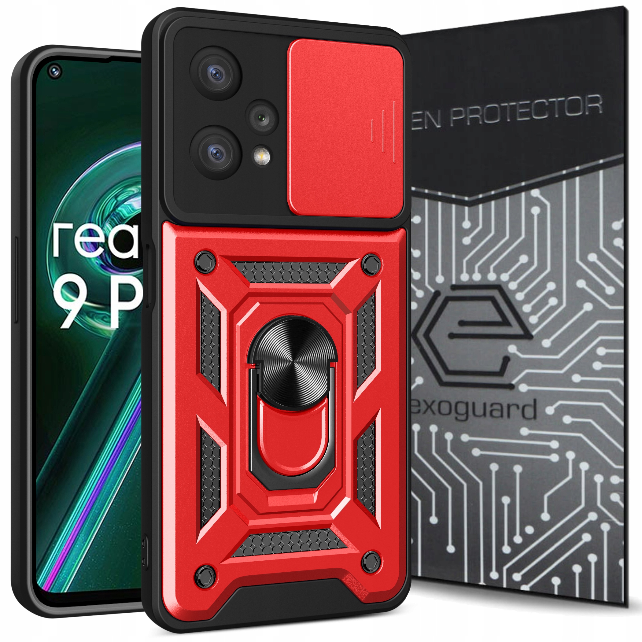 

Case Obudowa Etui Pancerne+szkło do Realme 9 Pro