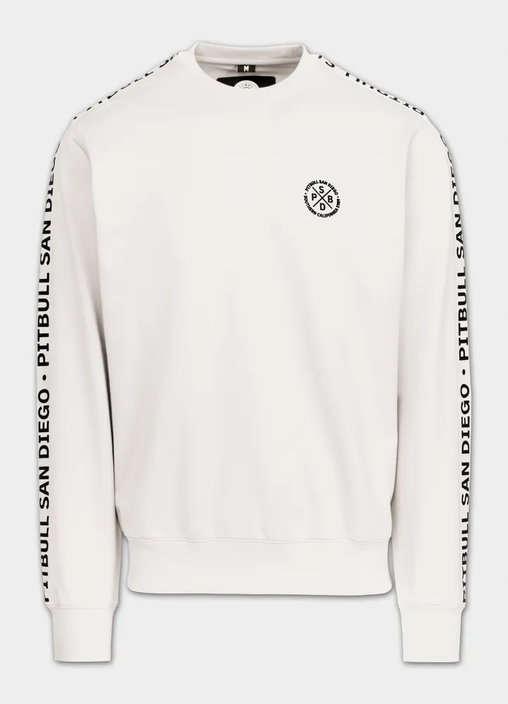 Pánská Tepláková mikina Pitbull Tape Parker bez kapuce crewneck komfortní M