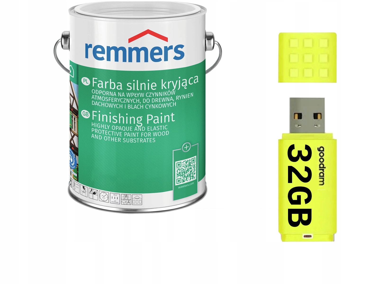 Remmers kryjąca farba drewna Biały Biała 0,75L