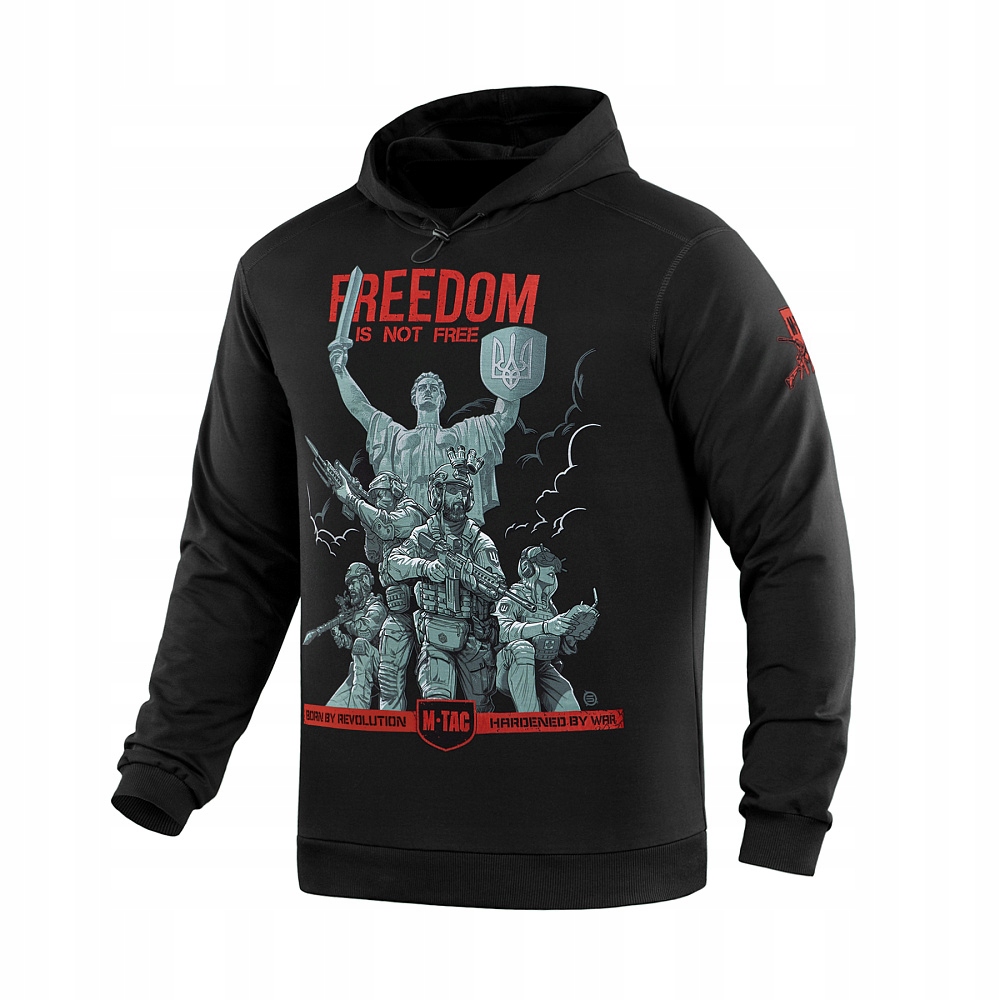 M-Tac Bluza Hoodie Męska z Kapturem Freedom Black M