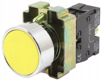 PRZYCISK STEROWNICZY ŻÓŁTY FV,GW,NOWE TORUŃ