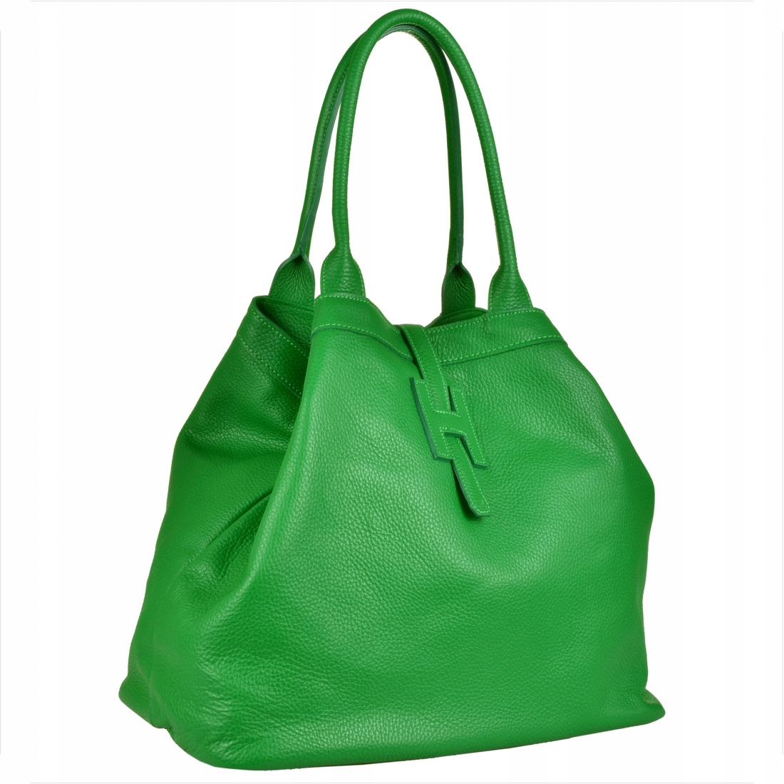Taška shopper zeleň Gucci prostorná kožená XXL