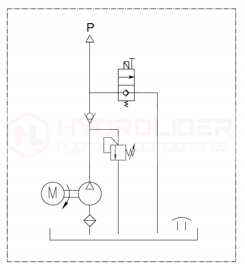 ZASILACZ AGREGAT HYDRAULICZNY 12V 1 6KW 3 3cm3 6L Part number 1 12 00 015 2