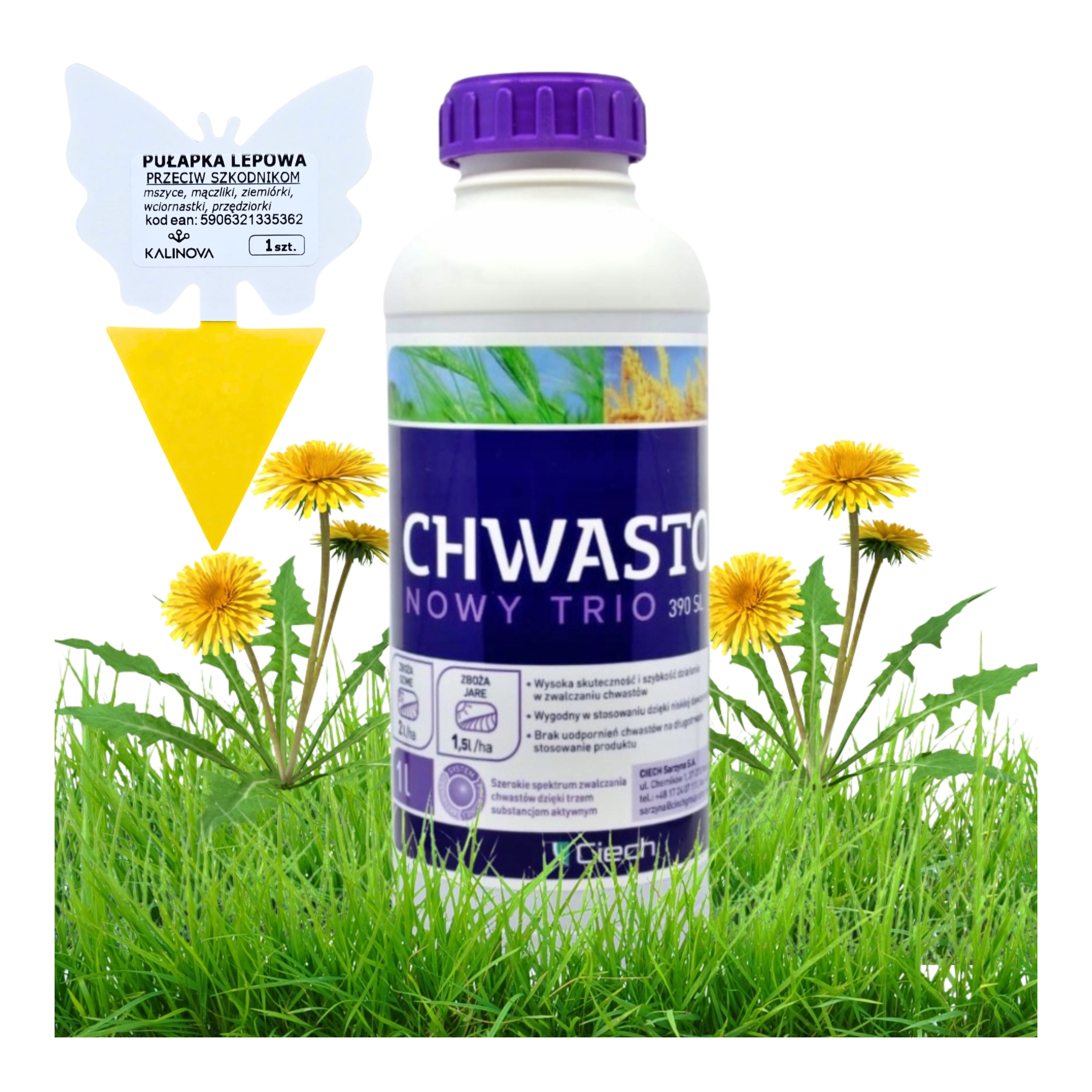 Chwastox Oprysk Trio Środek na Chwasty w Trawie 1L Chwastobójczy Preparat