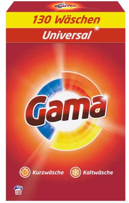 Levně Gama Univerzální Prášek Na Praní 130 Praní 8,45 Kg