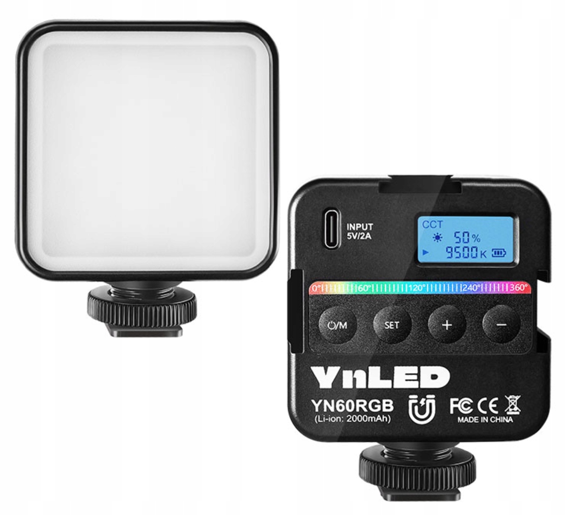 Lampa Led Fotograficzna Mała Rgb Wb 2500K-9500K Yongnuo YN60