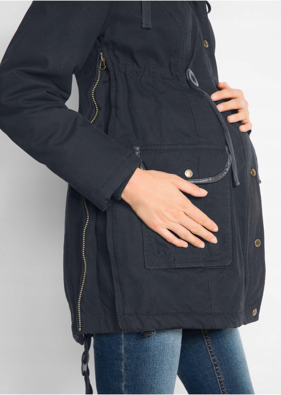 PARKA CIĄŻOWA 34 Kolor czarny