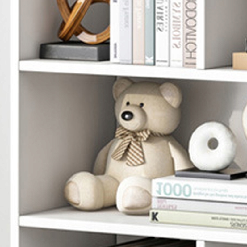 REGAŁ OTWARTY STOJĄCY NOWOCZESNY DUŻY BIAŁY PÓŁKA SZAFKA KOMODA 8 PÓŁEK Głębokość mebla 24 cm