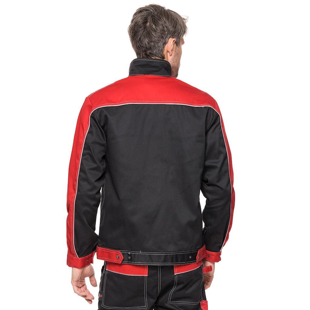 BLUZA ROBOCZA BHP CZERWONA 56 HELIOS Kolor dominujący czarny